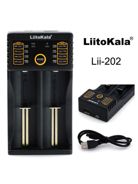 LiitoKala Lii-202, универсальная смарт зарядка